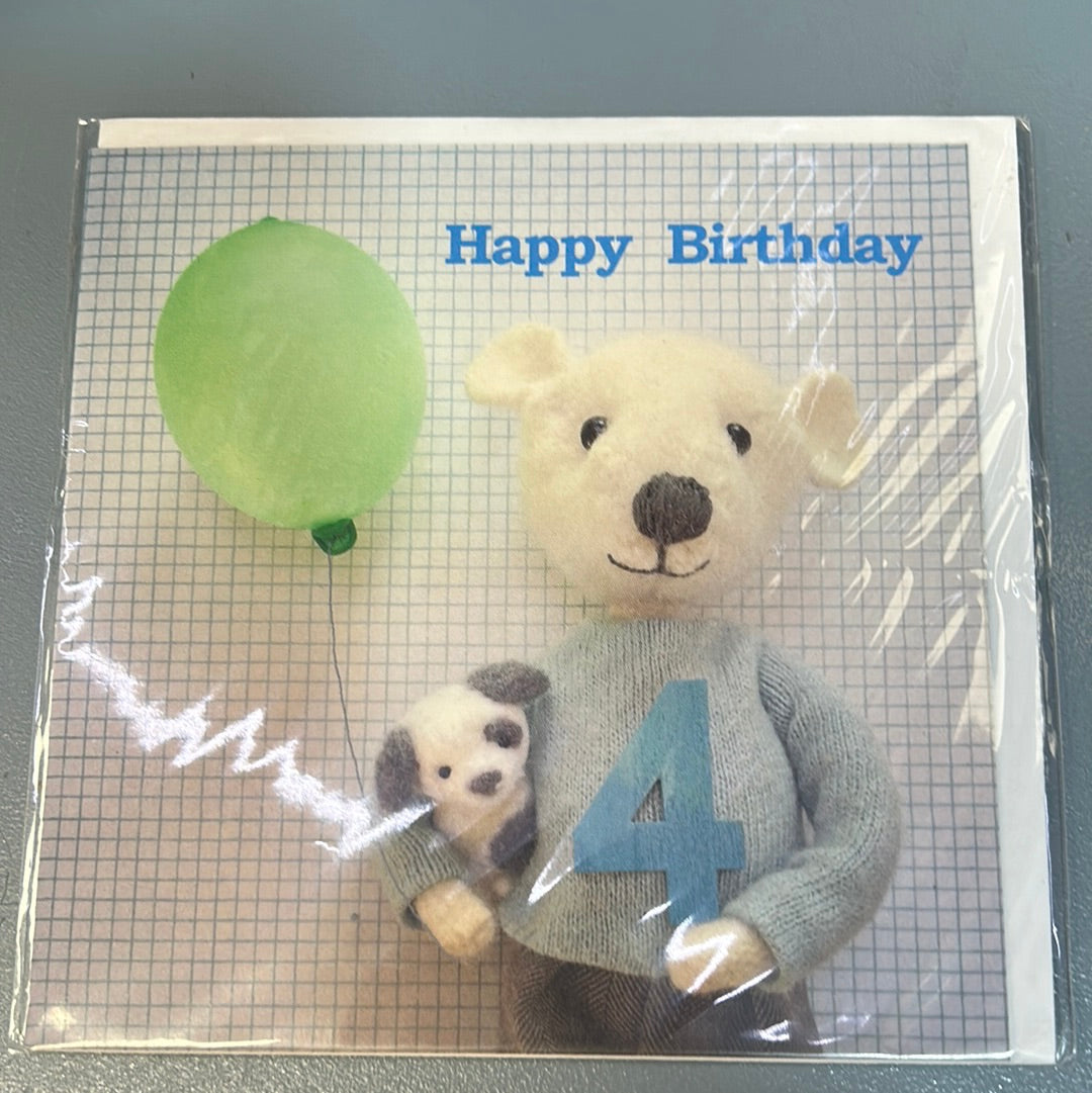 4th Birthday Card - Pippi & Me