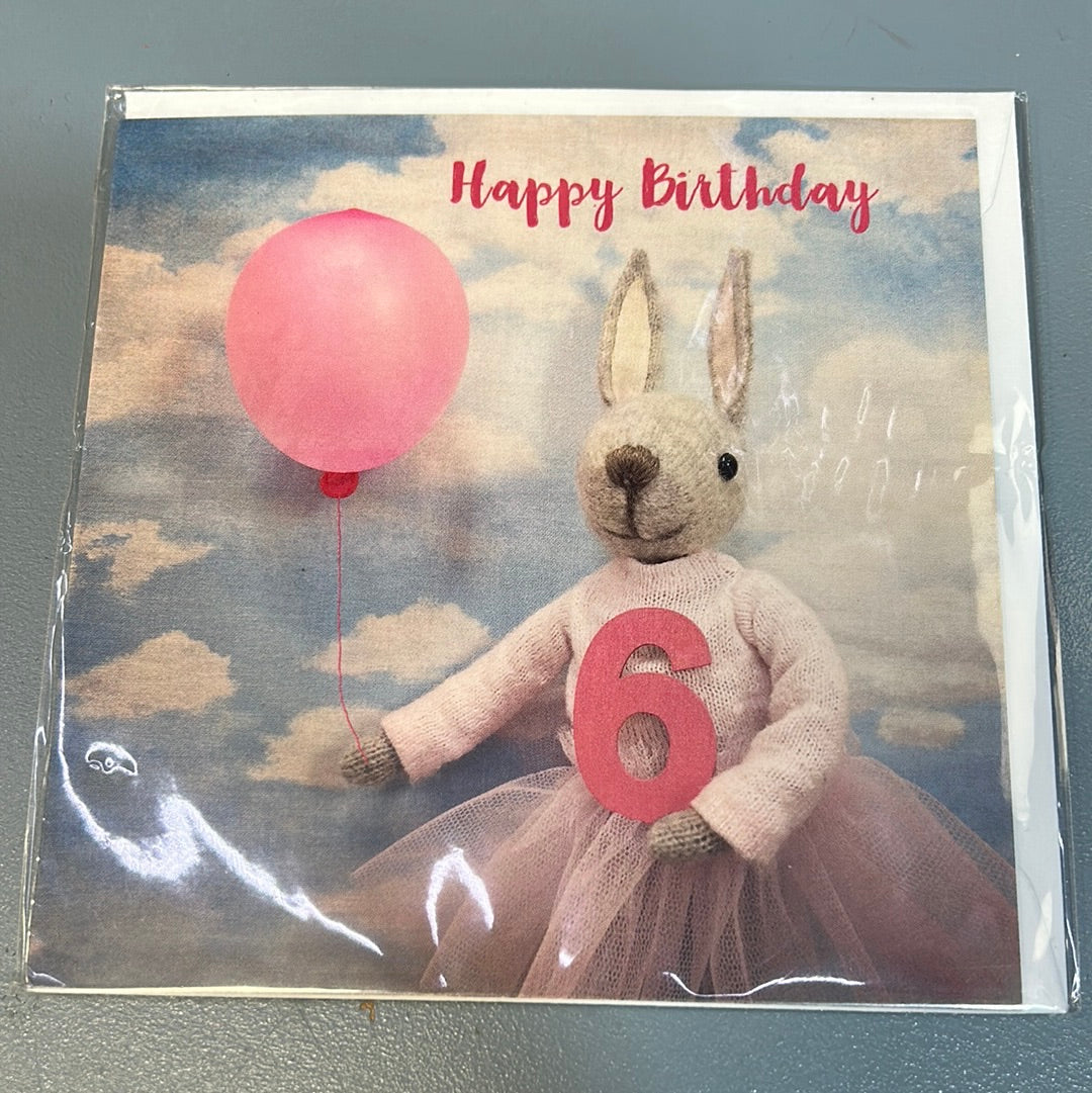 6th Birthday Card - Pippi & Me