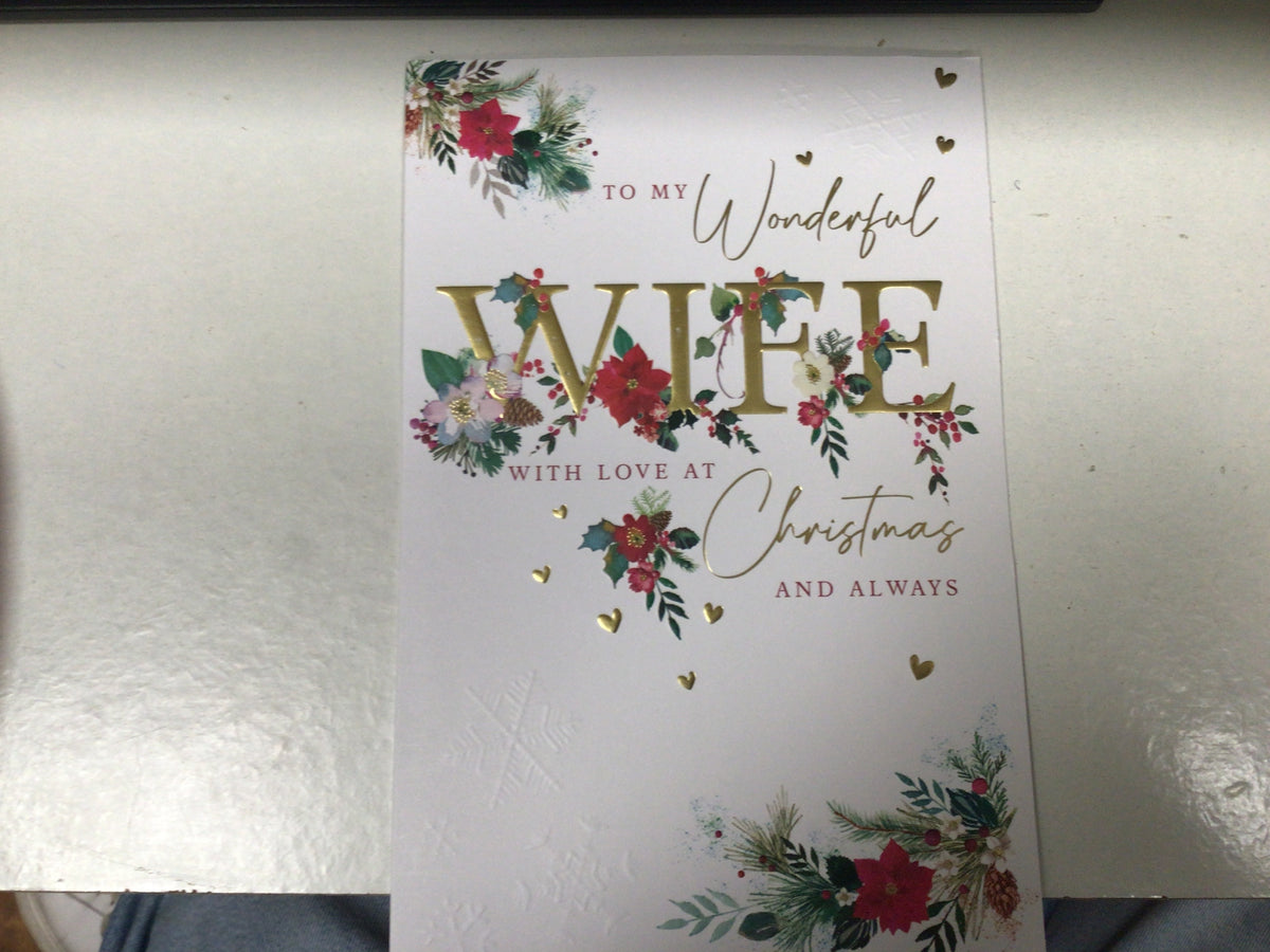 Wife Christmas Card - Words N' Wishes