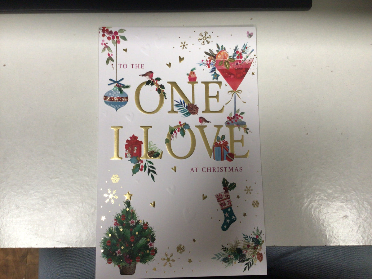 One I Love Christmas Card - Words N' Wishes