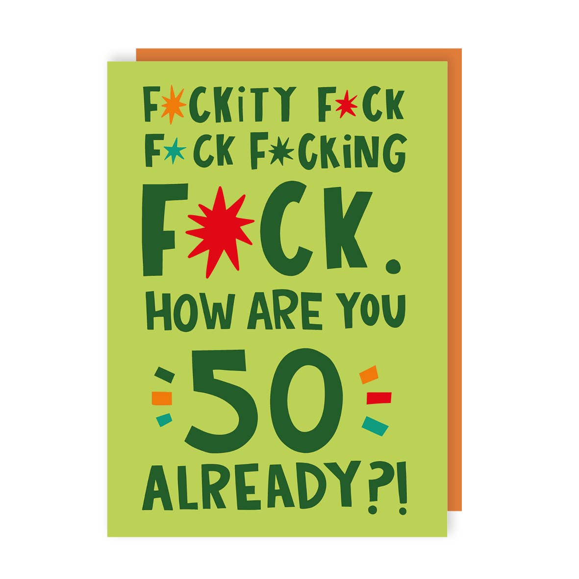 Funny Fuckity Fuck 50th Birthday Card
