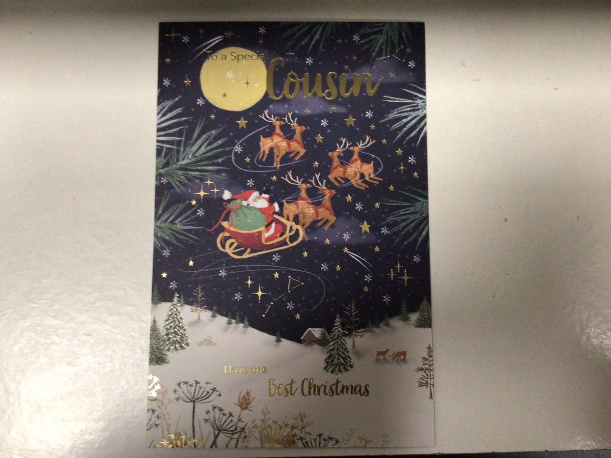 Cousin Christmas Card - Words N' Wishes