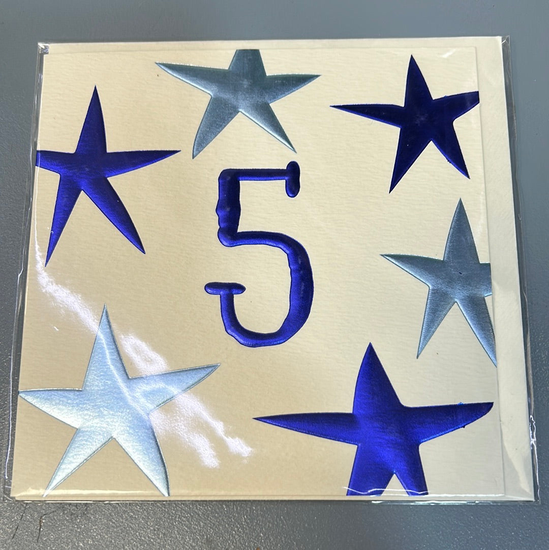 5th Birthday Card - WJB