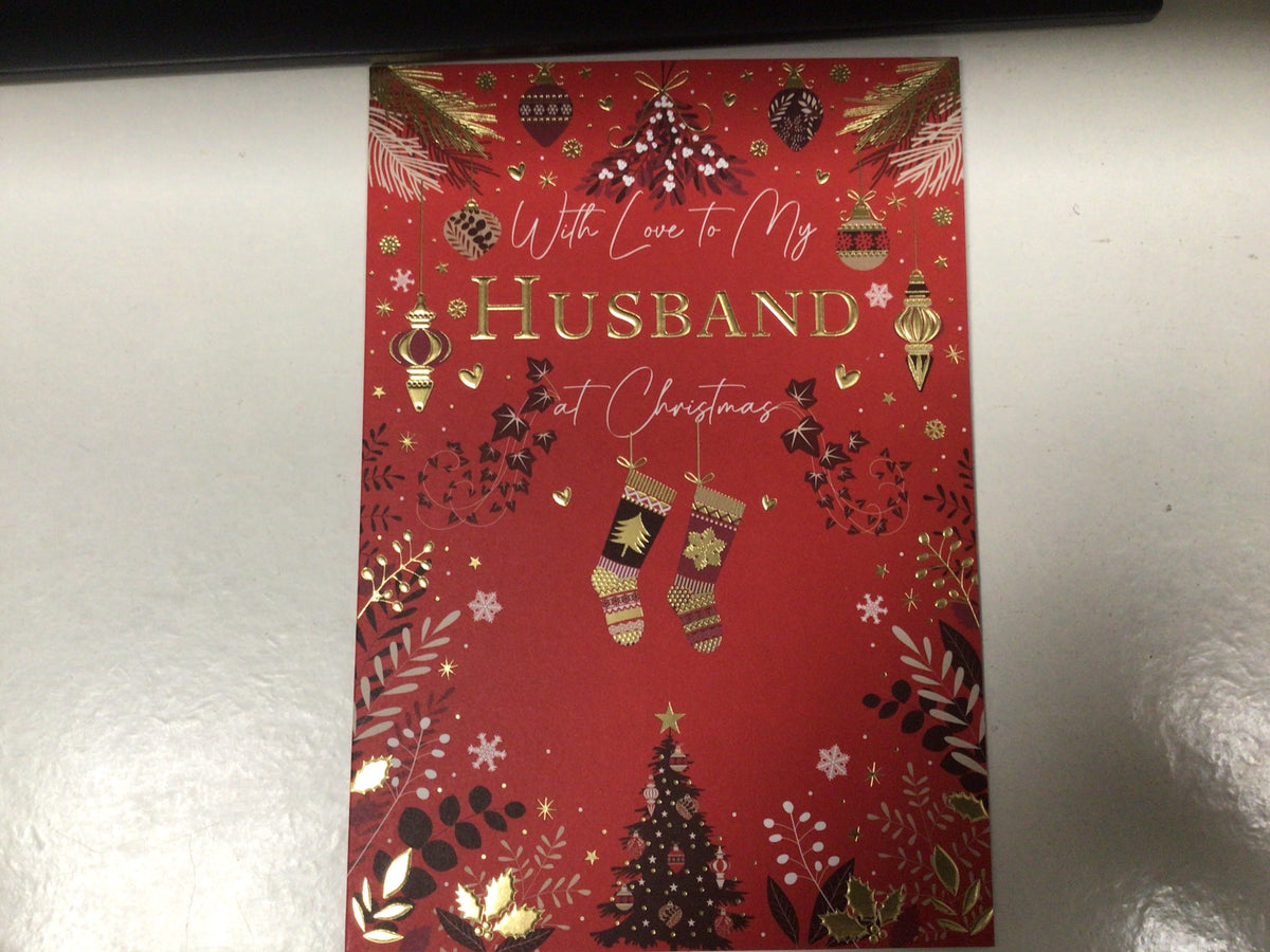 Husband Christmas Card - Words N' Wishes