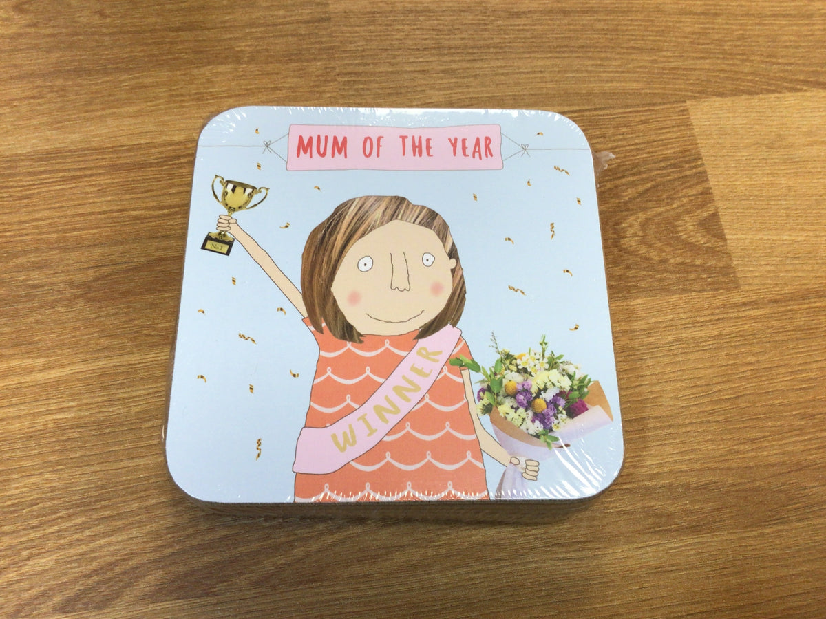 Mum Of The Year Coaster - Rosie Made A thing