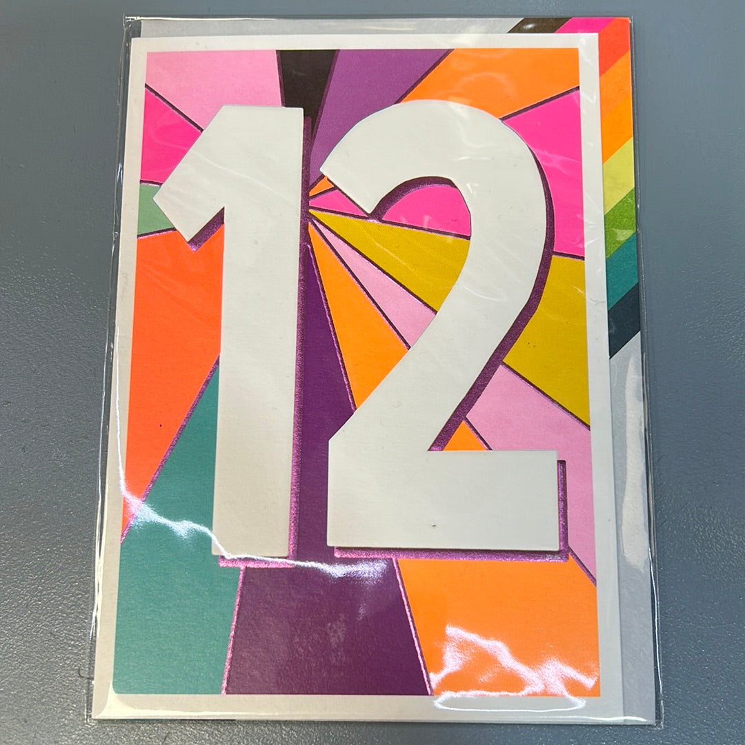 12 Birthday Card - Papersalad