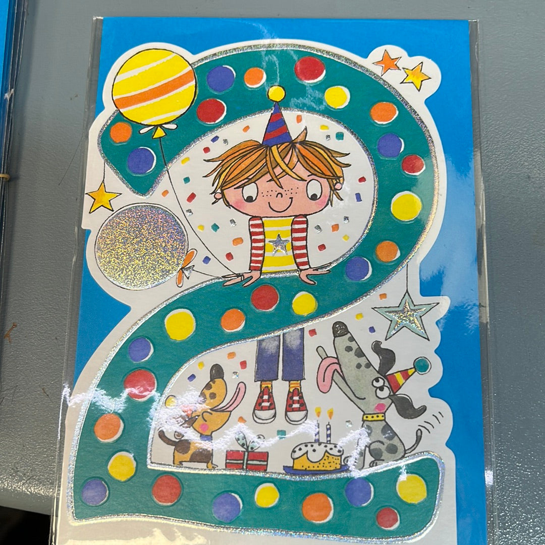 2nd Birthday Card - Rachel Ellen