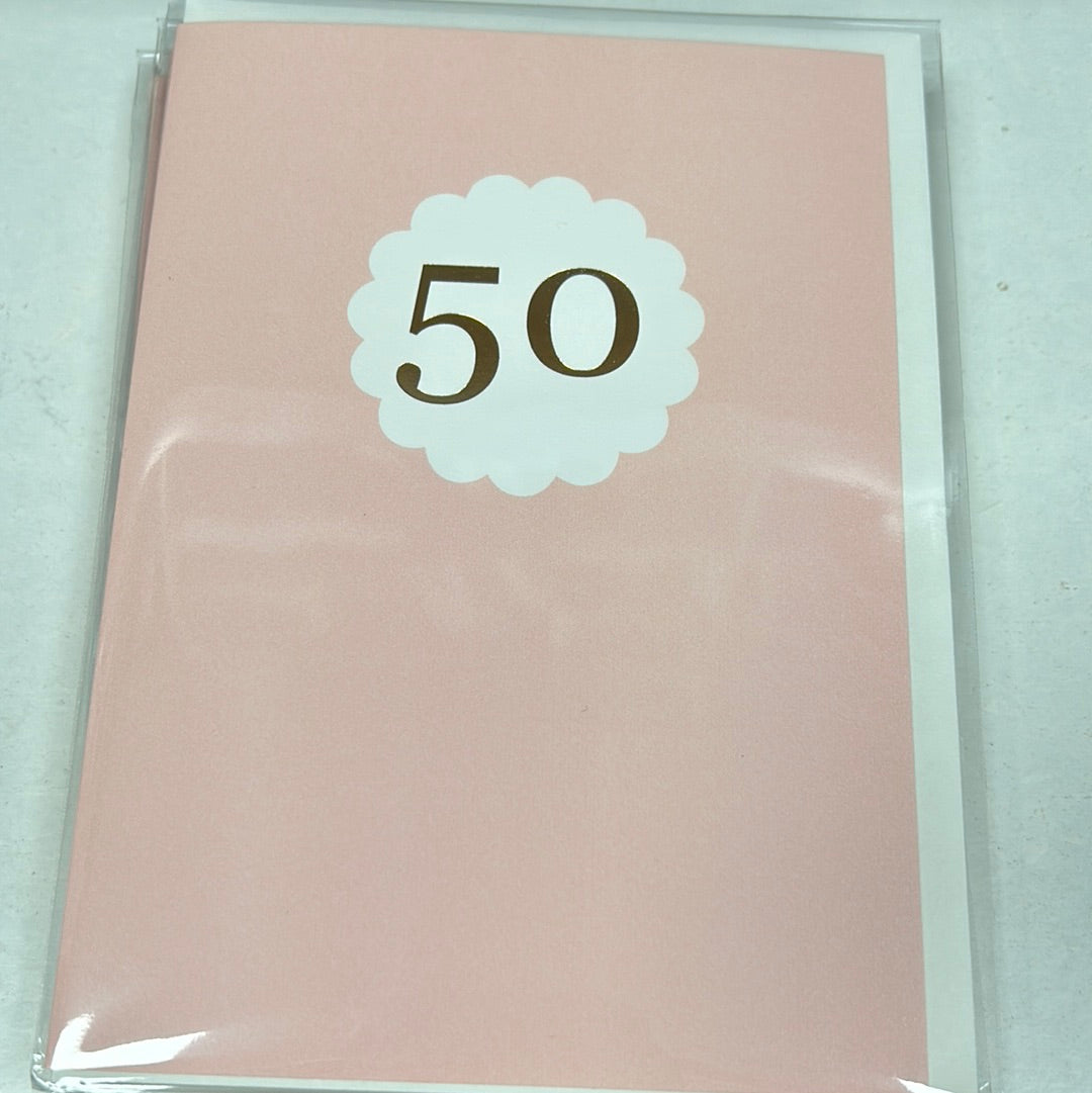 Age 50 Birthday Card - Megan Claire