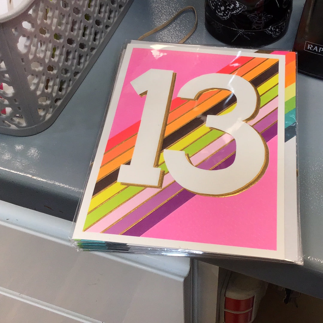 13th birthday card Papersalad