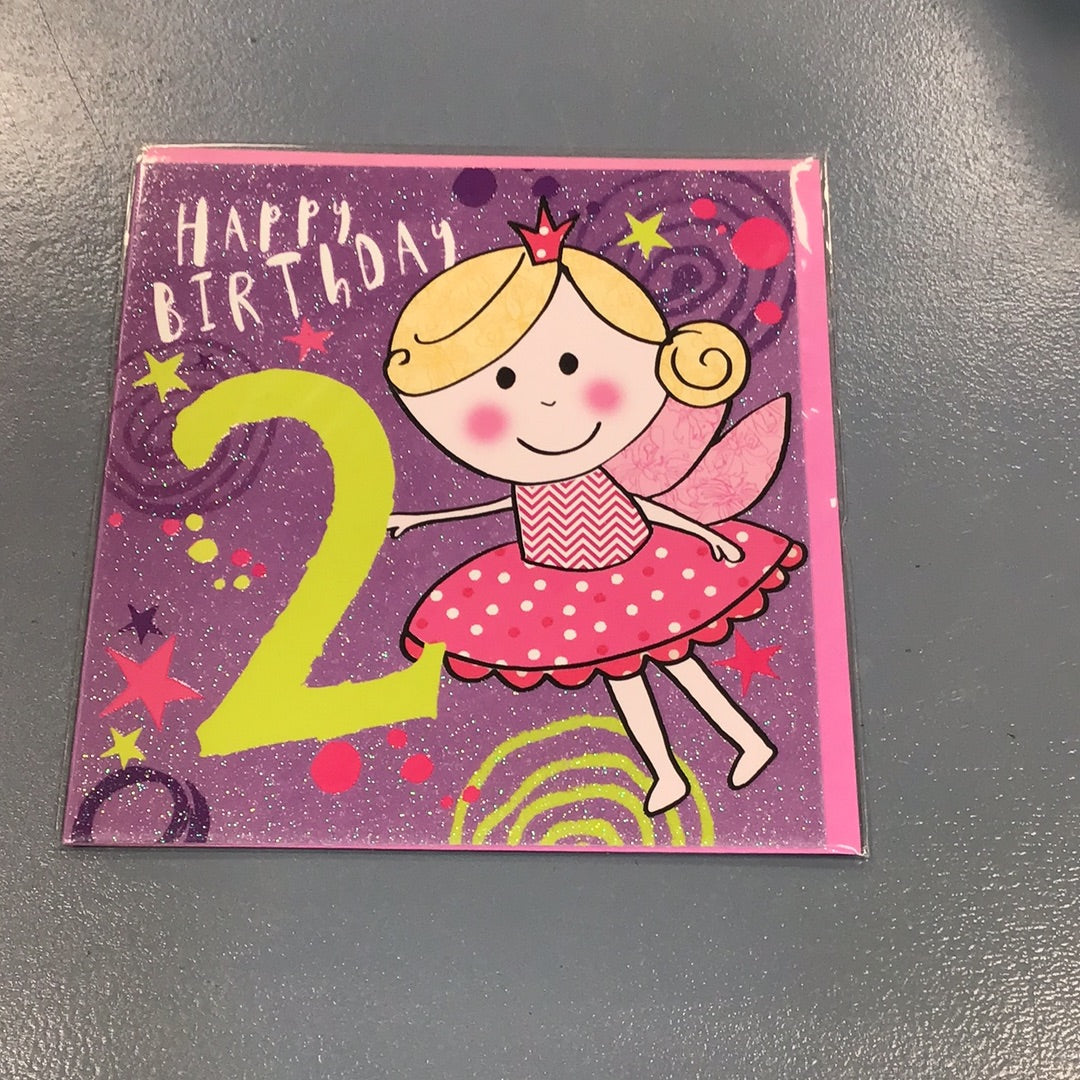 2nd Birthday Girl Card - Tres Bien