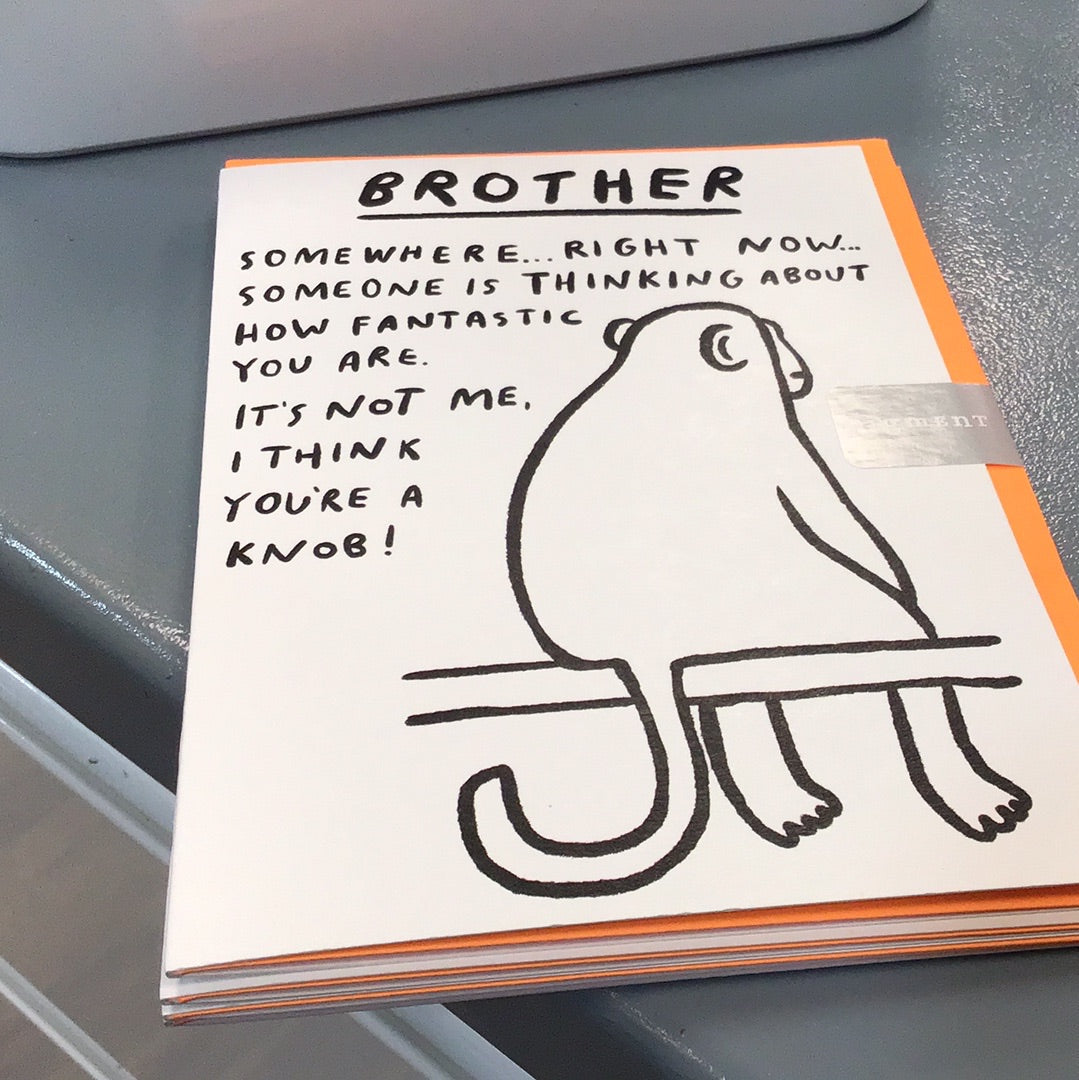 Brother birthday card pigment
