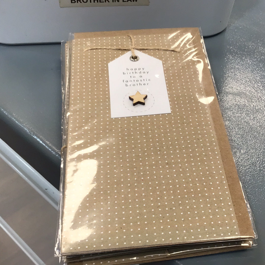 Brother birthday card cinnamon aitch