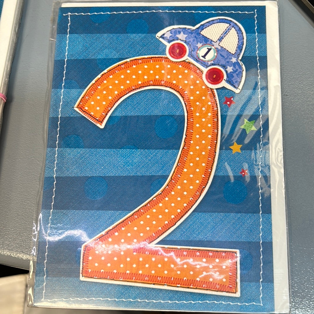 2nd Birthday Card - Pigment