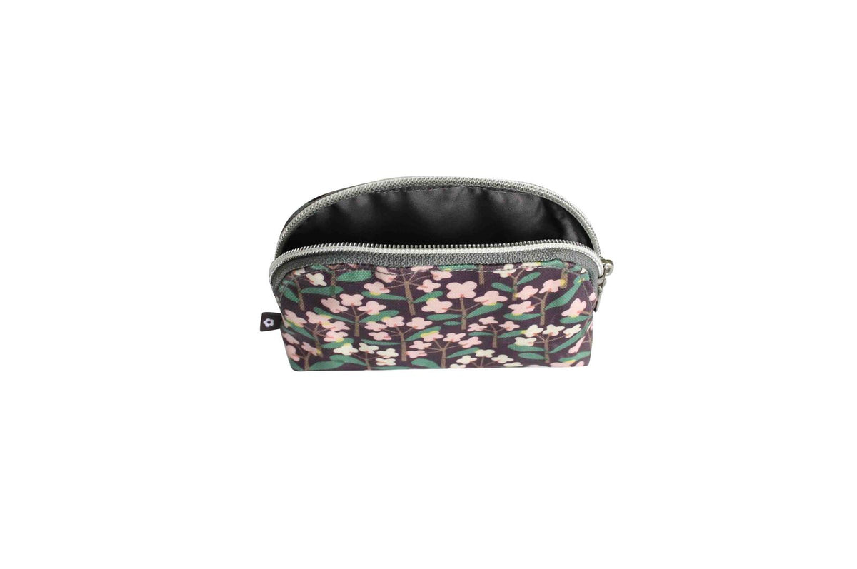 Earth Squared Oil Cloth Coin Purse - Purple Flower