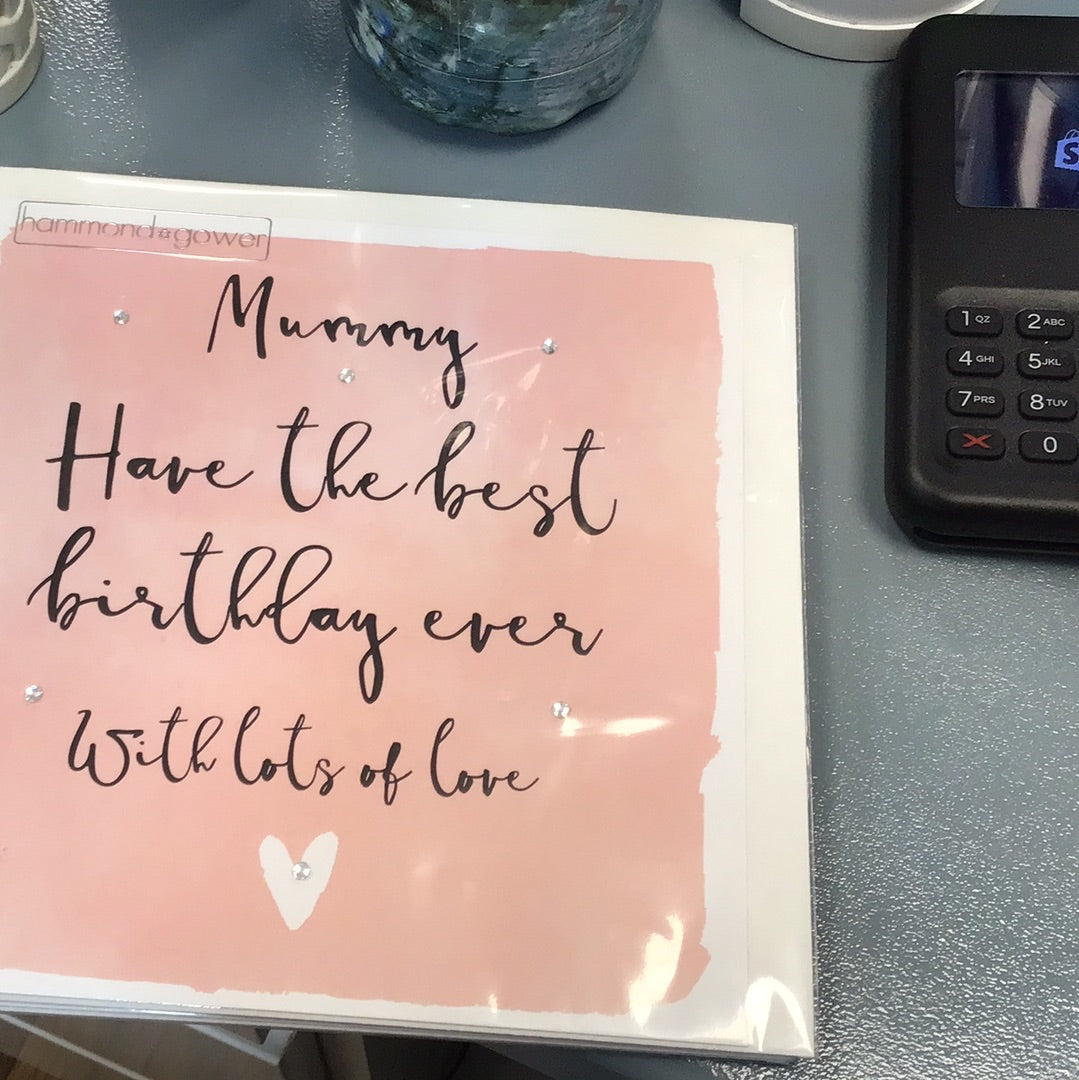 Mummy birthday card - HG