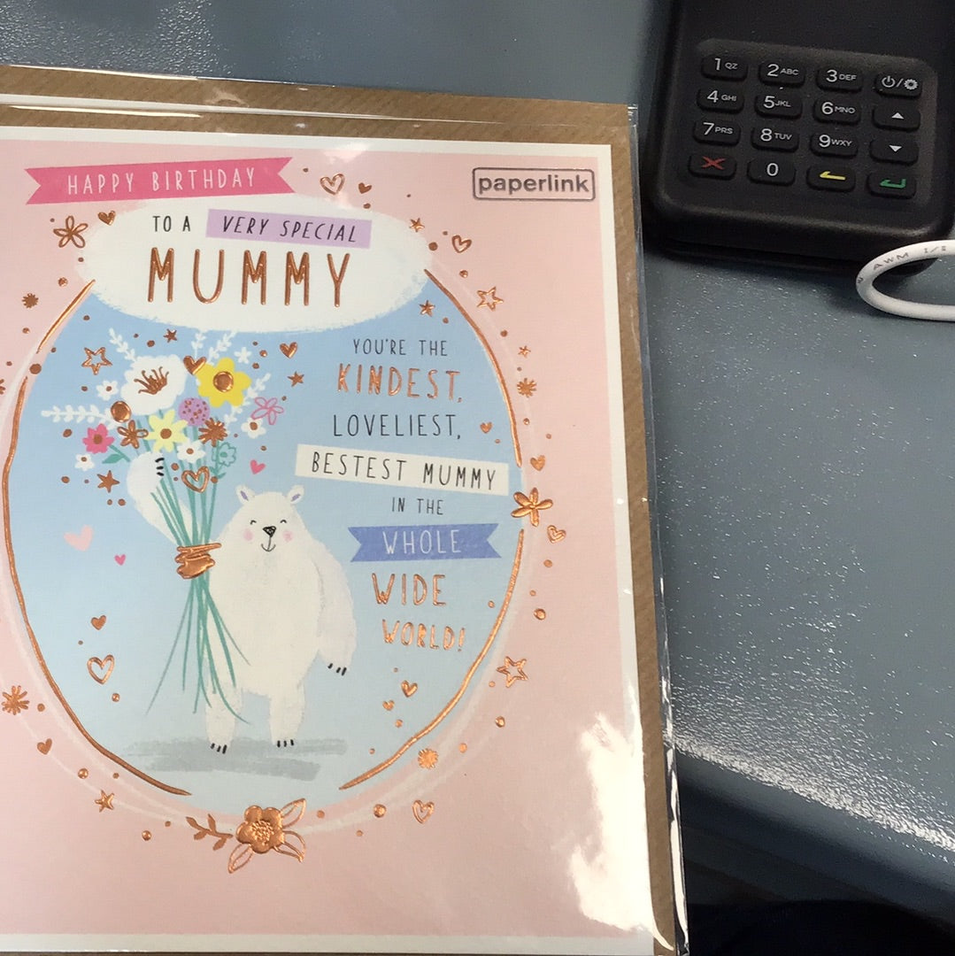 Mummy birthday card - paperlink