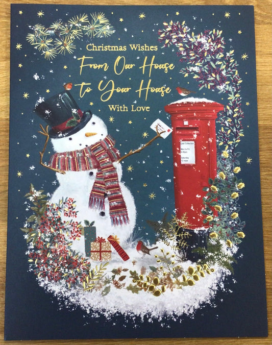 Our House To Yours Christmas Card - Words N' Wishes