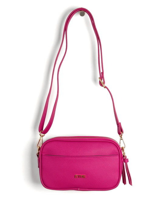 Fuschia Pink Crossbody Bag