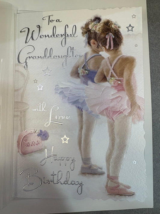 Granddaughter Birthday Card - Jonny Javelin