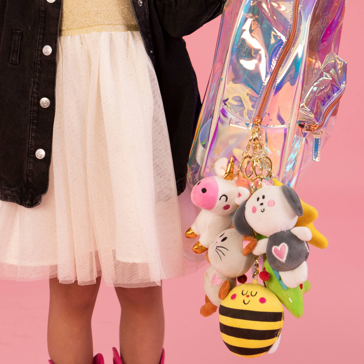 Plush Bag Charms - Star/Rainbow