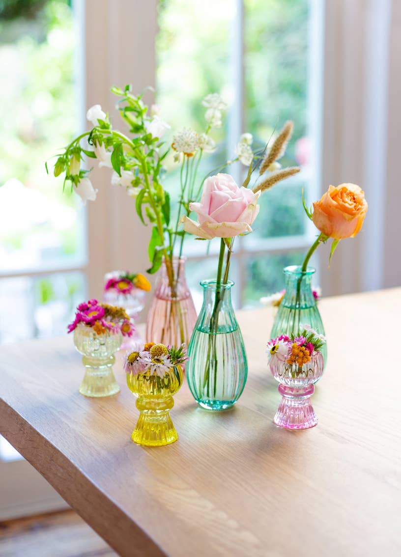 Small Glass Candle Holder Starter Set, Mixed Colours | Home Decor |