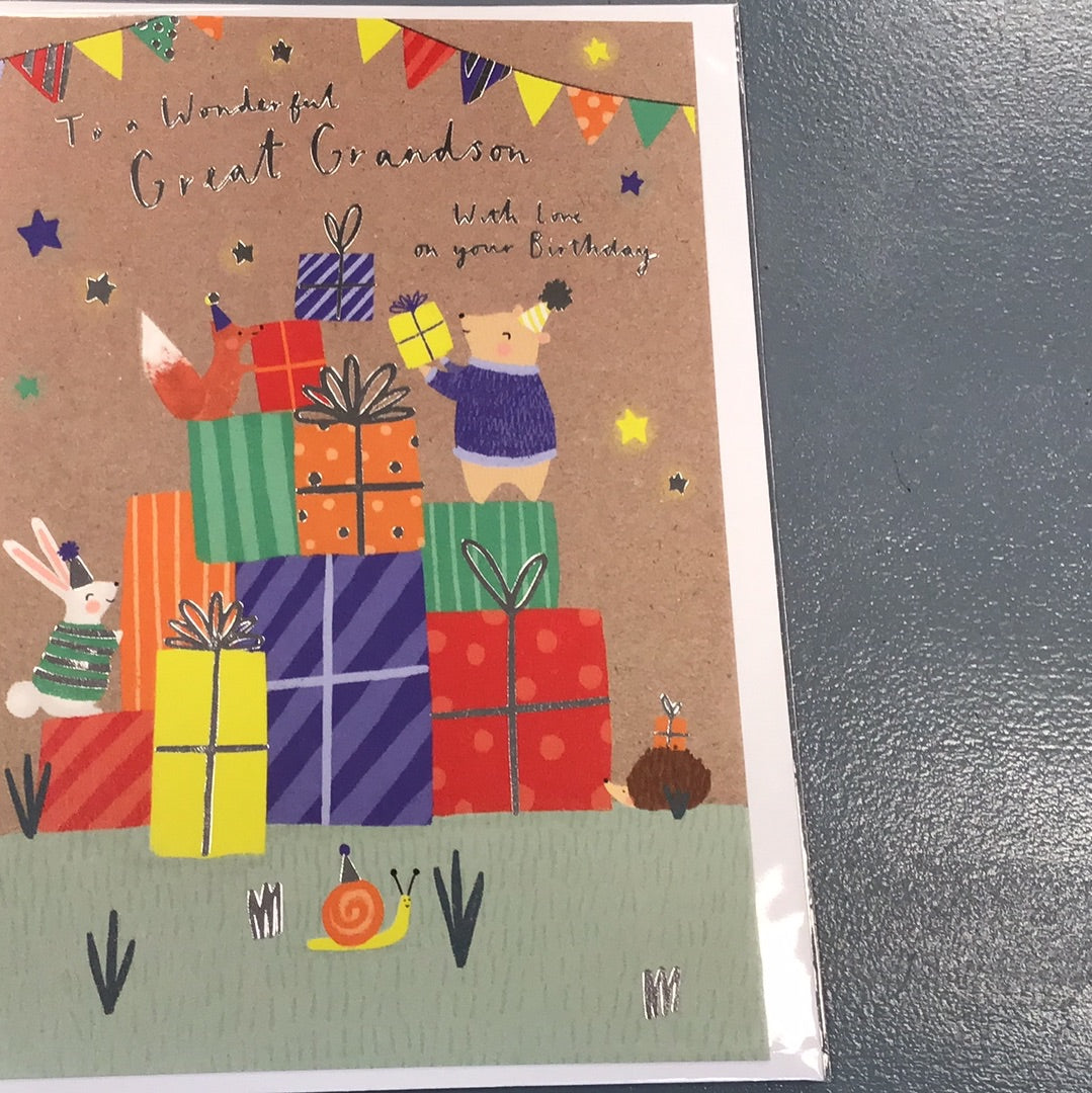 Great Grandson Birthday Card -