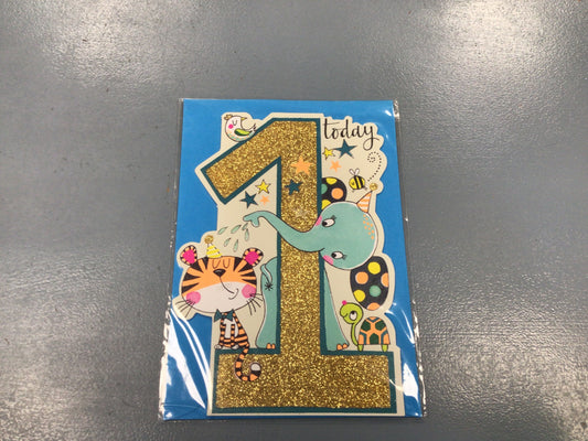 1st birthday card Rachel Ellen