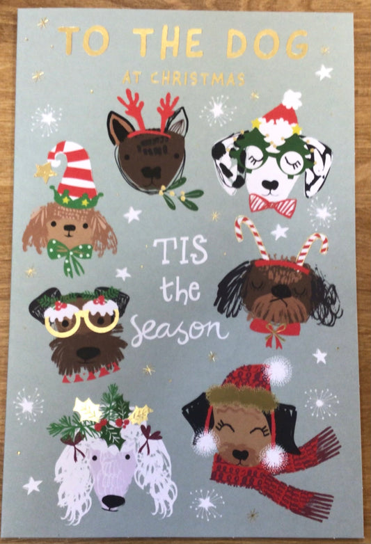 To The Dog Christmas Card - Words N' Wishes