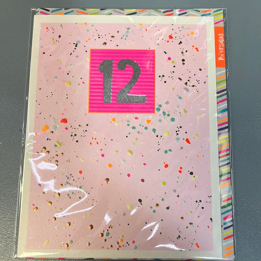 12 Birthday Card - Papersalad
