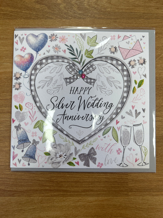Happy Silver Wedding Anniversary with love