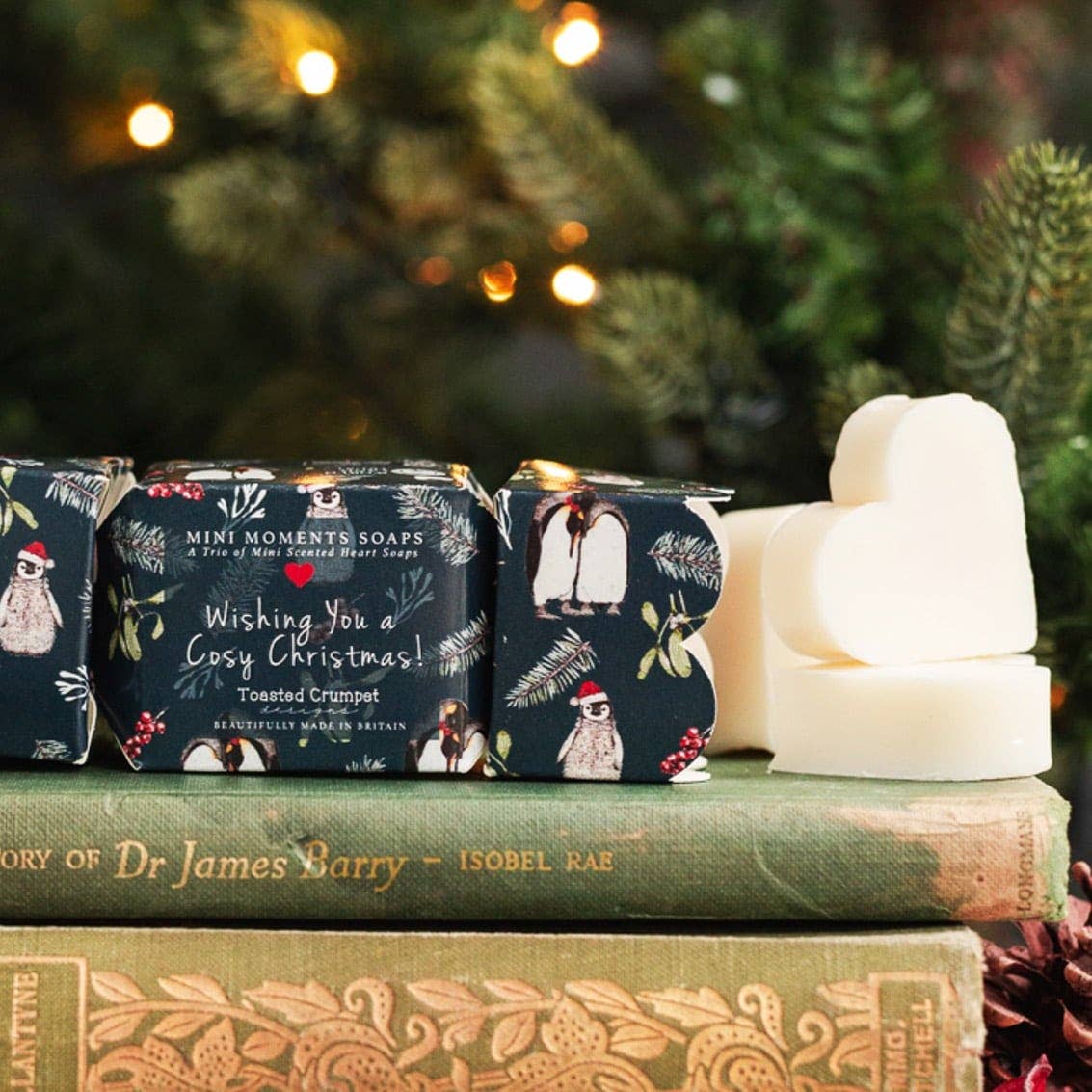 Christmas Penguins Boxed Mini Soaps