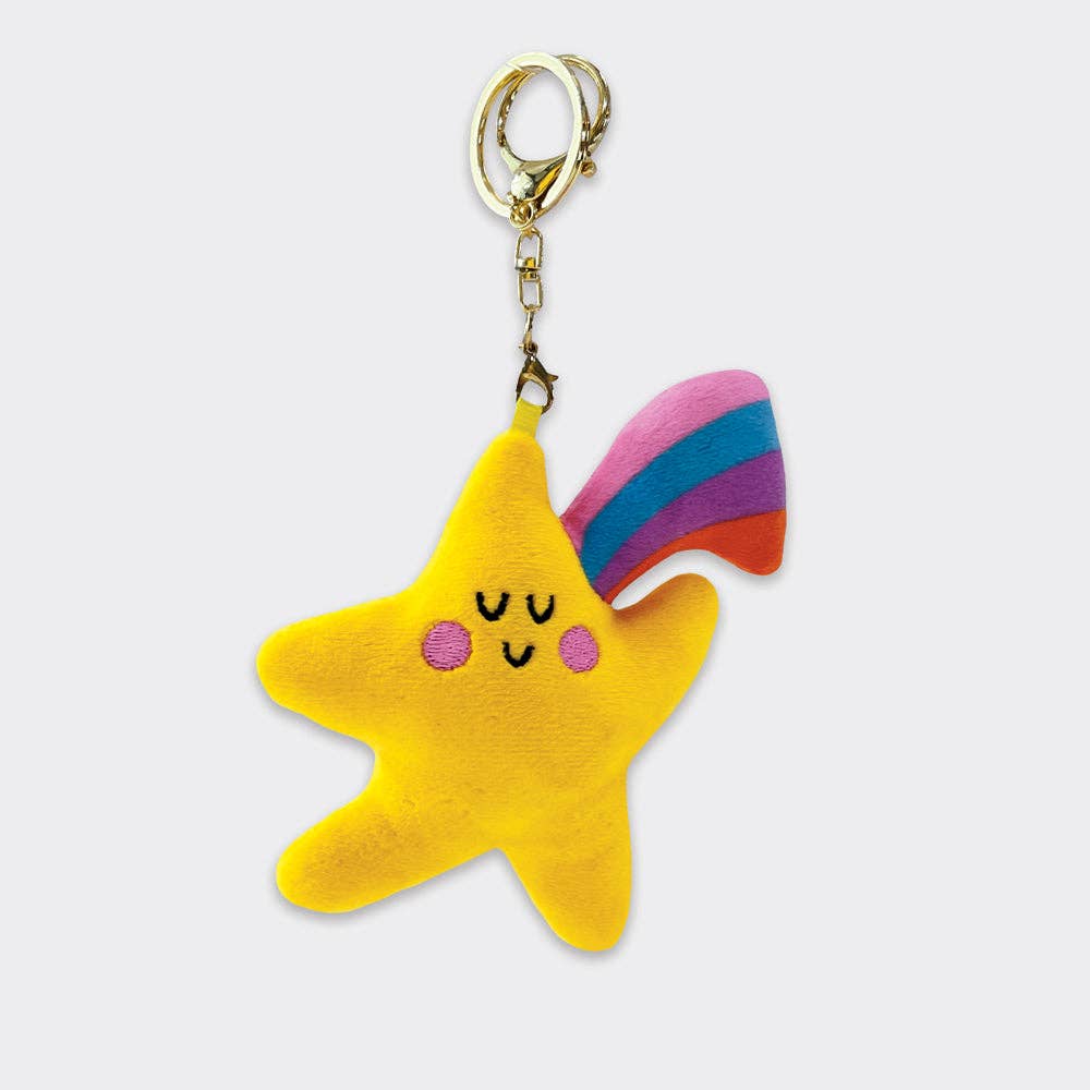 Plush Bag Charms - Star/Rainbow