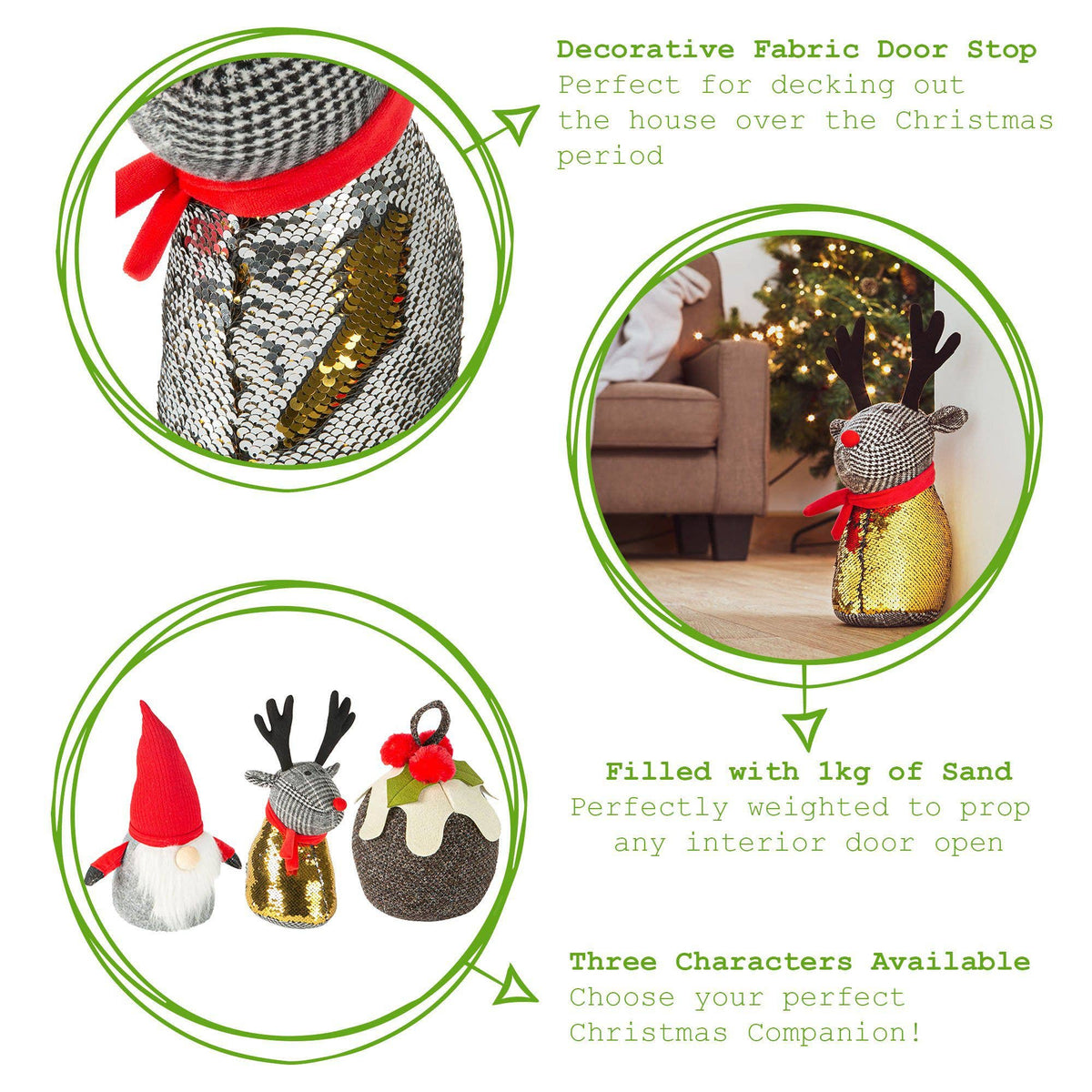 Christmas Door Stop - Reindeer