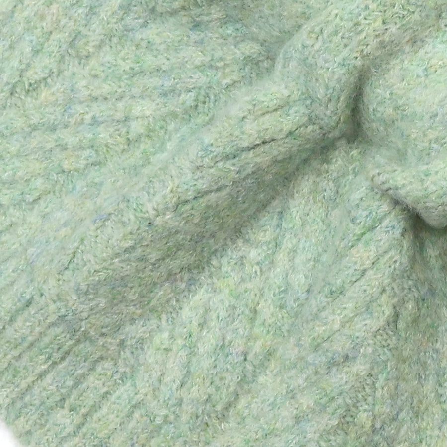 Charlotte pale sage herringbone pull through scarf