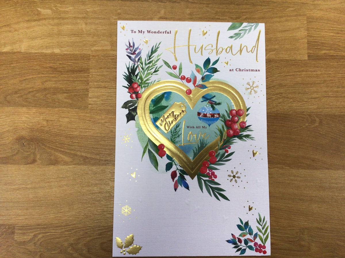 Husband Christmas Card - Words N' Wishes