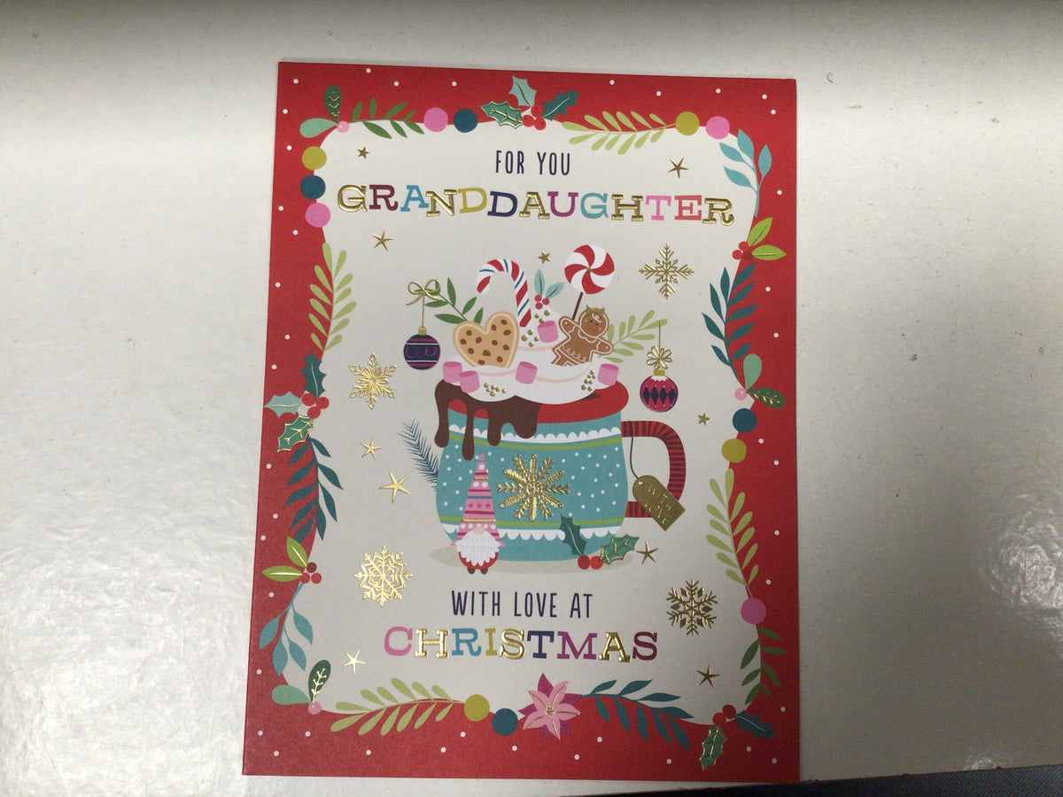 Granddaughter Christmas Card - Words N' Wishes