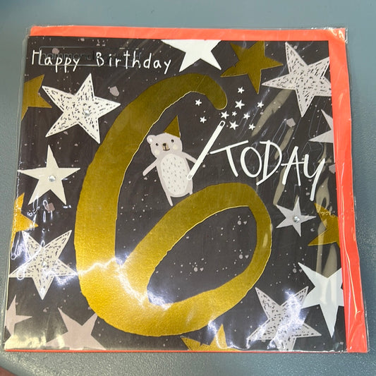 6th Birthday Card - H&G