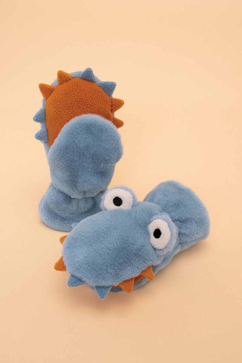 Powder Kids Goofy Monster Fluffy Mittens - Ice