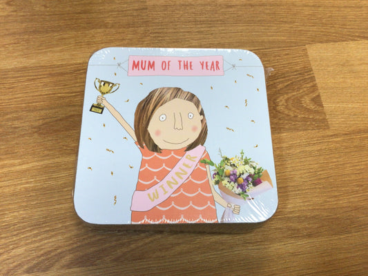 Mum Of The Year Coaster - Rosie Made A thing