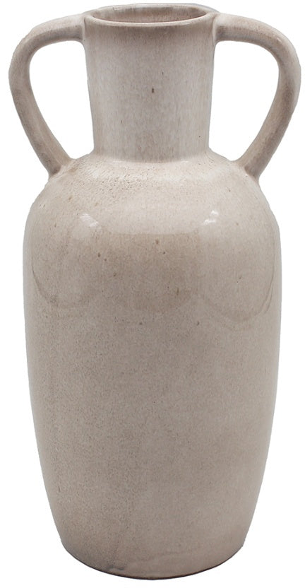 Latte Reactive Glaze Vase – 28cm