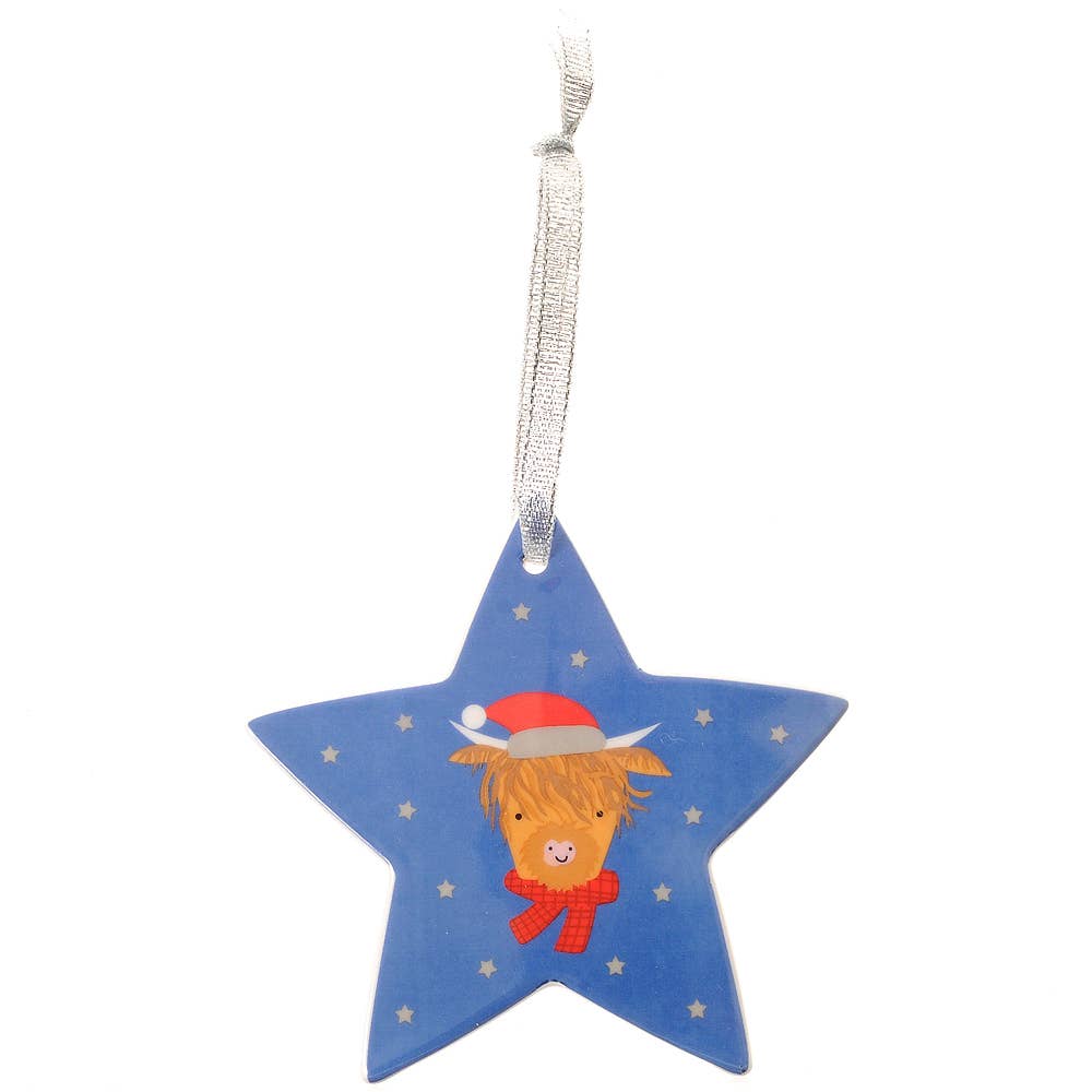 Highland Cow Star Hanger
