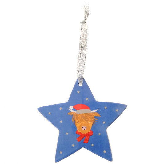 Highland Cow Star Hanger