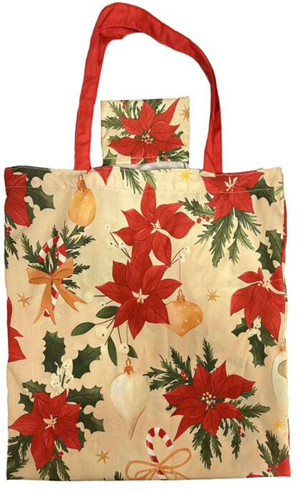 Christmas Botanicals Reusable Shopping Bag