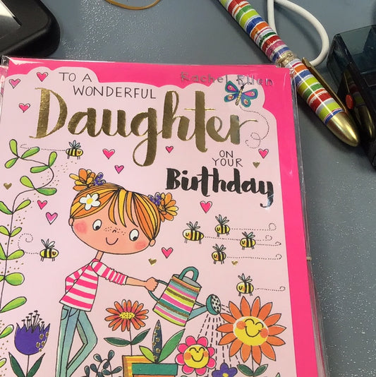 Daughter Birthday Card - Rachel Ellen - Fred & Ginger