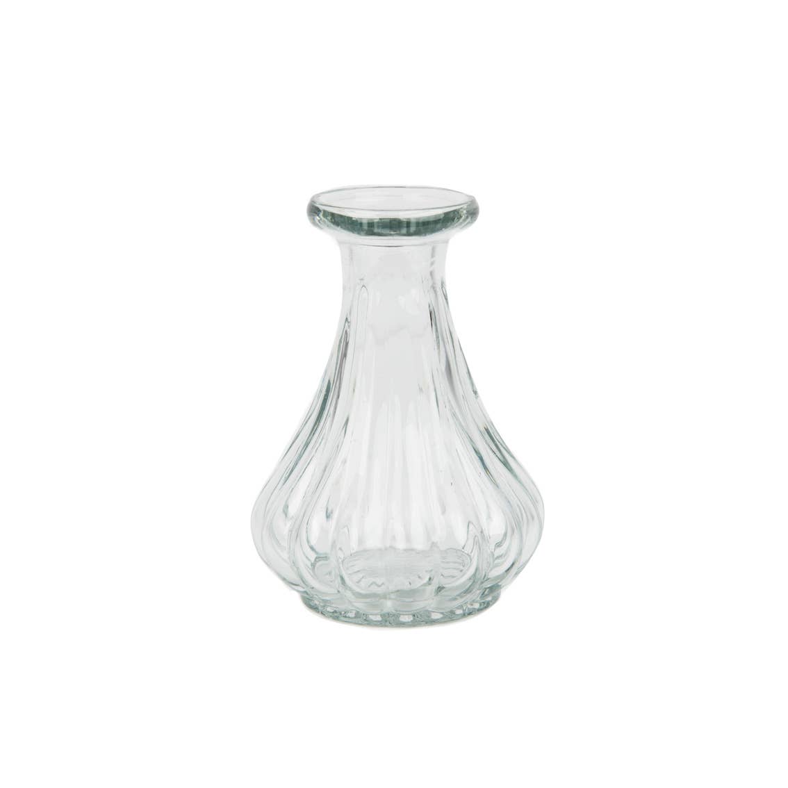Clear Recycled Glass Bud Vase | Wedding Decor |