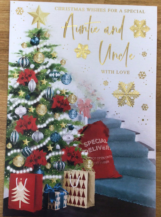 Auntie & Uncle Christmas Card - Words N' Wishes