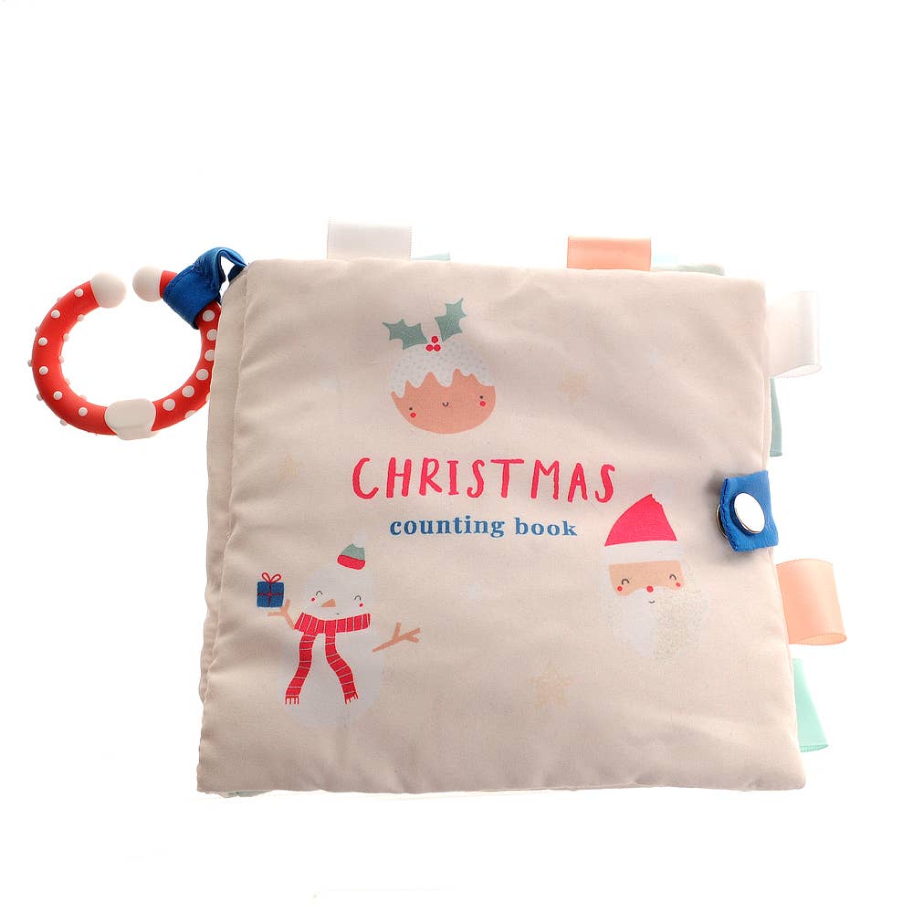 Christmas Counting Soft Book Beige