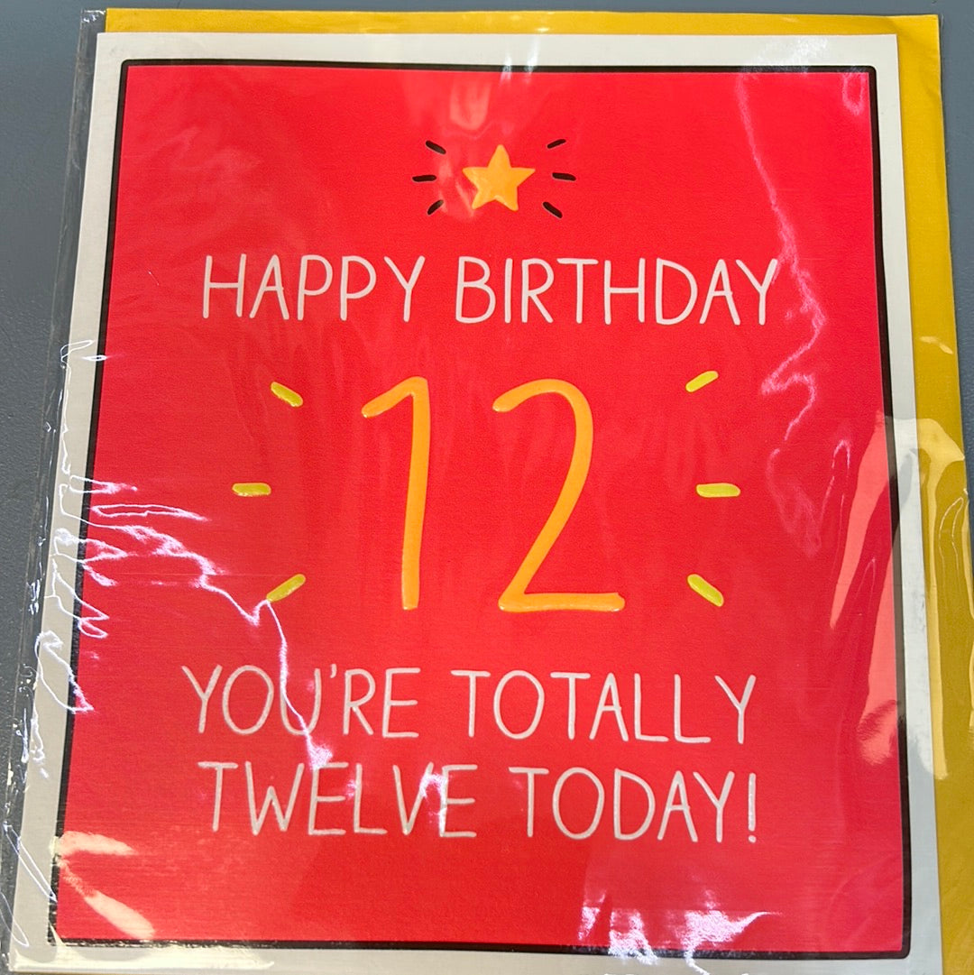 12 Birthday Card - Pigment