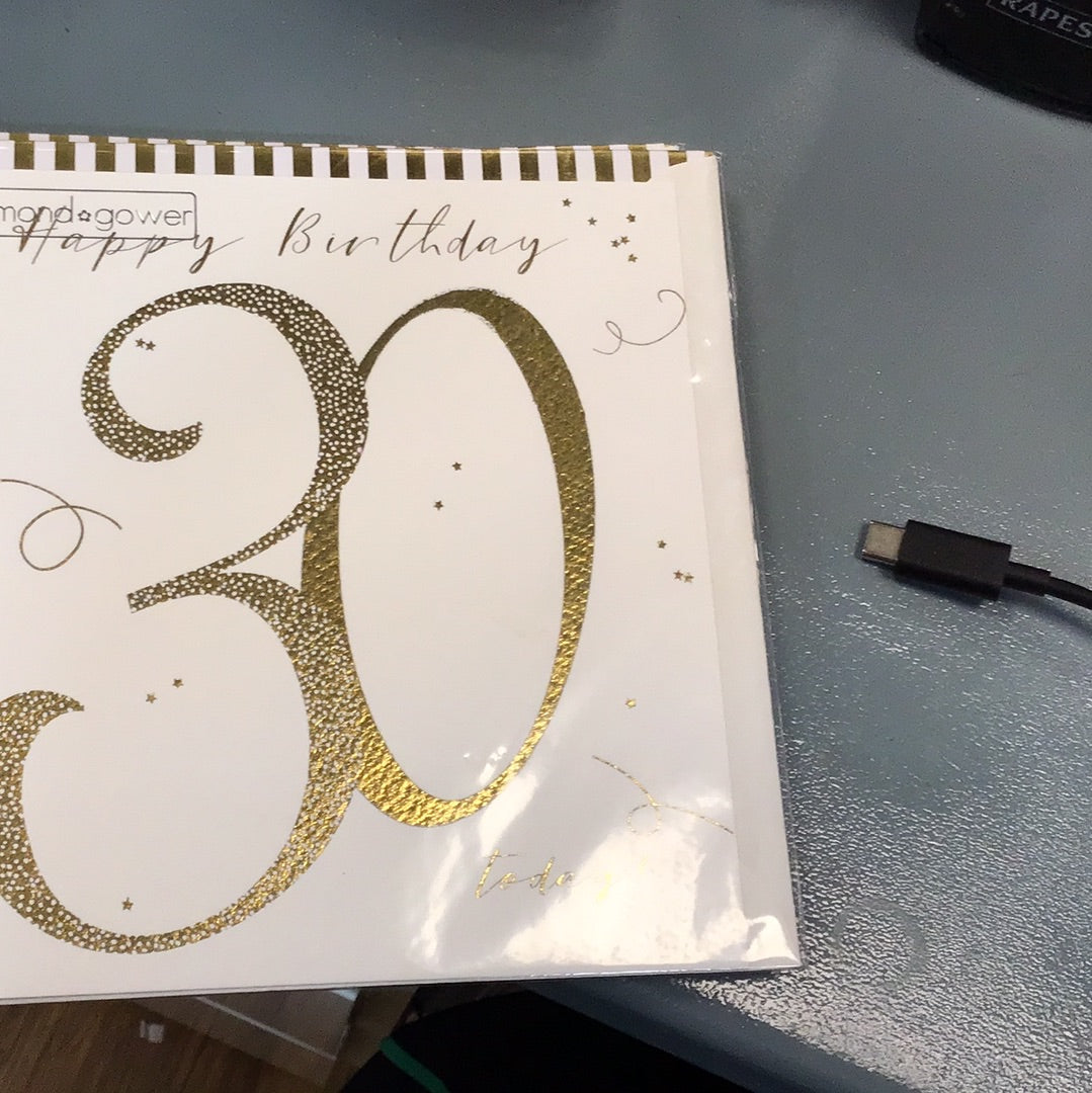 30th Birthday Card - HG