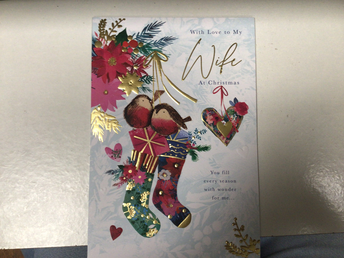 Wife Christmas Card - Words N' Wishes